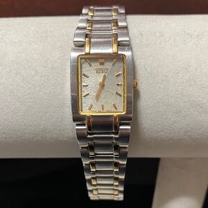 Citizen vintage Eco-Drive Silver and Gold Watch